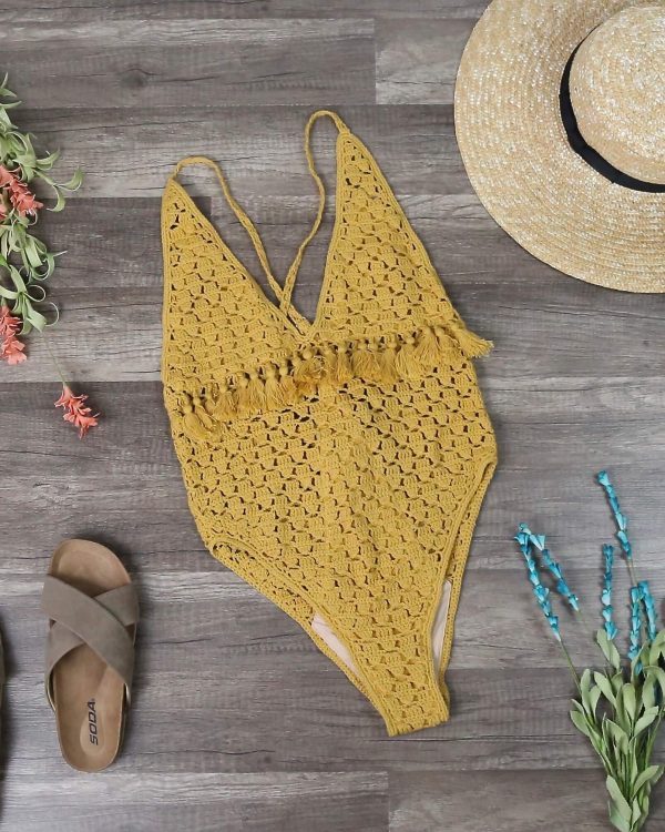 Mystifying Crochet One Piece Swimsuit